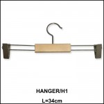 WOODEN HANGER CLOTHES / PENYANGKUT BAJU HANGER KAYU (THIN VERSION) NEW 10 PCS